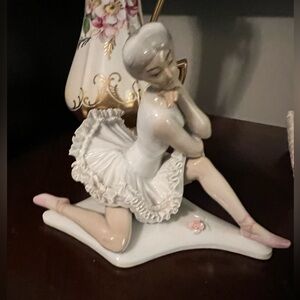 Vtg Japan Hand Painted Lenwile Ardalt Artware Japan Ballerina